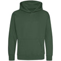 Vert bouteille - Front - Awdis - Sweat à capuche - Enfant