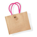 Beige pâle - Fuchsia - Back - Westford Mill - Sac de courses CLASSIC