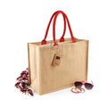 Beige pâle - Rouge vif - Back - Westford Mill - Sac de courses CLASSIC