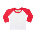 Blanc - Rouge - Front - Larkwood - T-shirt - Enfant