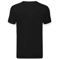 Noir - Blanc - Back - Fruit of the Loom - T-shirt RINGER - Homme