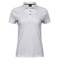 Blanc - Front - Tee Jays - Polo LUXURY - Femme