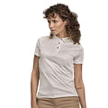 Blanc - Side - Tee Jays - Polo LUXURY - Femme