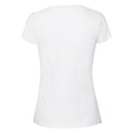 Blanc - Back - Fruit of the Loom - T-shirt PREMIUM - Femme