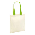 Beige pâle - Vert citron - Front - Westford Mill - Tote bag