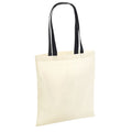 Beige pâle - Noir - Front - Westford Mill - Tote bag