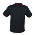 Noir - Rouge - Back - Henbury - Polo - Homme