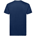 Bleu marine - Back - Fruit of the Loom - T-shirt SUPER PREMIUM - Adulte