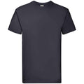 Bleu marine foncé - Front - Fruit of the Loom - T-shirt SUPER PREMIUM - Adulte