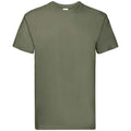 Olive classique - Front - Fruit of the Loom - T-shirt SUPER PREMIUM - Adulte