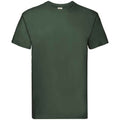 Vert bouteille - Front - Fruit of the Loom - T-shirt SUPER PREMIUM - Adulte