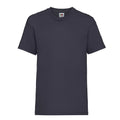 Bleu marine - Front - Fruit of the Loom - T-shirt VALUE - Enfant