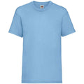 Bleu ciel - Front - Fruit of the Loom - T-shirt VALUE - Enfant