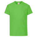 Vert clair - Front - Fruit of the Loom - T-shirt ORIGINAL - Enfant