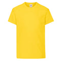 Jaune - Front - Fruit of the Loom - T-shirt ORIGINAL - Enfant