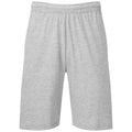 Gris chiné - Front - Fruit of the Loom - Short jersey ICONIC - Homme