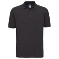 Noir - Front - Russell - Polo CLASSIC - Homme