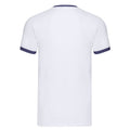 Blanc - Bleu marine - Back - Fruit of the Loom - T-shirt - Homme