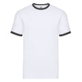 Blanc - Noir - Front - Fruit of the Loom - T-shirt - Homme