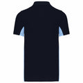 Bleu marine - Bleu ciel - Back - Kariban - Polo - Homme