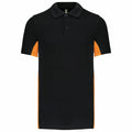 Noir - Orange - Front - Kariban - Polo - Homme