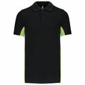 Noir - Vert clair - Front - Kariban - Polo - Homme