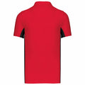 Rouge - Noir - Back - Kariban - Polo - Homme