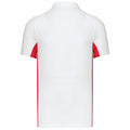 Blanc - Rouge - Back - Kariban - Polo - Homme