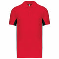 Rouge - Noir - Front - Kariban - Polo - Homme