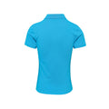 Turquoise vif - Back - Premier - Polo - Femme