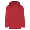 Rouge - Front - Fruit of the Loom - Sweat CLASSIC - Enfant