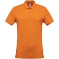 Orange - Front - Kariban - Polo - Homme