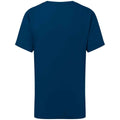 Bleu - Back - Fruit of the Loom - T-shirt ICONIC PREMIUM - Enfant