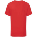 Rouge - Back - Fruit of the Loom - T-shirt ICONIC PREMIUM - Enfant