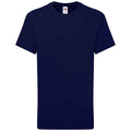 Bleu marine foncé - Front - Fruit of the Loom - T-shirt ICONIC PREMIUM - Enfant