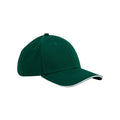 Vert bouteille - Blanc - Front - Beechfield - Casquette CLASSIC