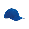 Bleu roi vif - Blanc - Front - Beechfield - Casquette CLASSIC