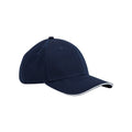 Bleu marine - Blanc - Front - Beechfield - Casquette CLASSIC