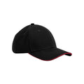 Noir - Rouge classique - Front - Beechfield - Casquette CLASSIC