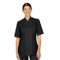 Noir - Front - Dennys - Veste de cuisinier PREMIUM - Femme