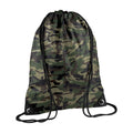 Vert camouflage - Front - Bagbase - Sac à cordon PREMIUM