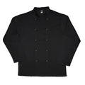 Noir - Front - Dennys - Veste de cuisinier - Adulte