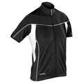 Noir - Blanc - Front - Spiro - Maillot de cyclisme BIKEWEAR - Femme