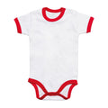 Blanc - Rouge - Front - Babybugz - Body RINGER - Bébé