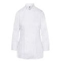 Blanc - Front - Dennys - Veste de cuisinier PREMIUM - Femme