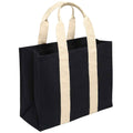 Noir - Beige pâle - Front - Brand Lab - Tote bag