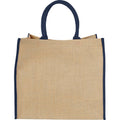 Marron - bleu-marine - Back - Bullet - Sac en jute THE LARGE - Mixte