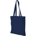 Bleu marine - Front - Bullet Peru - Sac cabas en coton