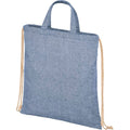 Bleu chiné - Front - Bullet - Sac à cordon PHEEBS - Adulte