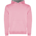 Rose clair - Gris chiné - Front - Roly - Sweat à capuche avec cordons URBAN - Enfant